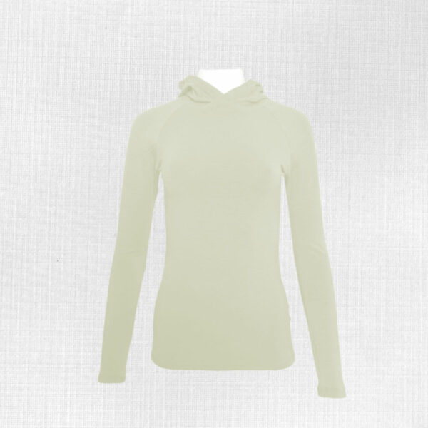 Elastické merino tričko pre ženy s kapucňou