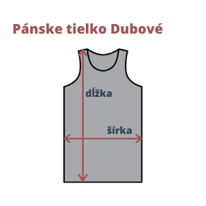 Pánske termo tielko z merino vlny - rozmery