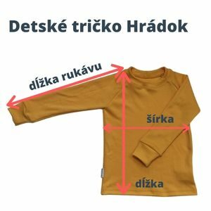 Hrubé detské merino tričko