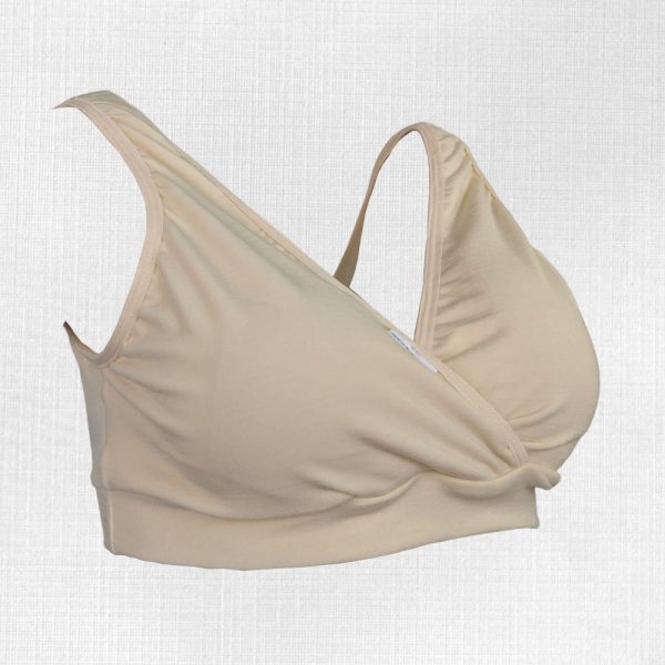 Elastická merino podprsenka Dobšiná - natural krémová