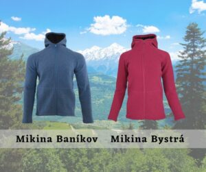 Merino mikiny Baníkov a Bystrá
