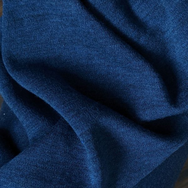 Merino 100% - jeans modrý melír 250g