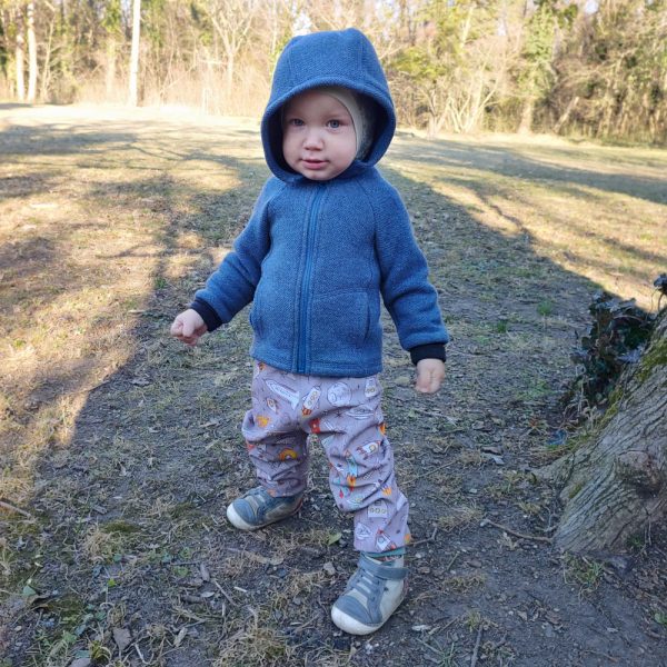 Teplá merino mikina pre deti