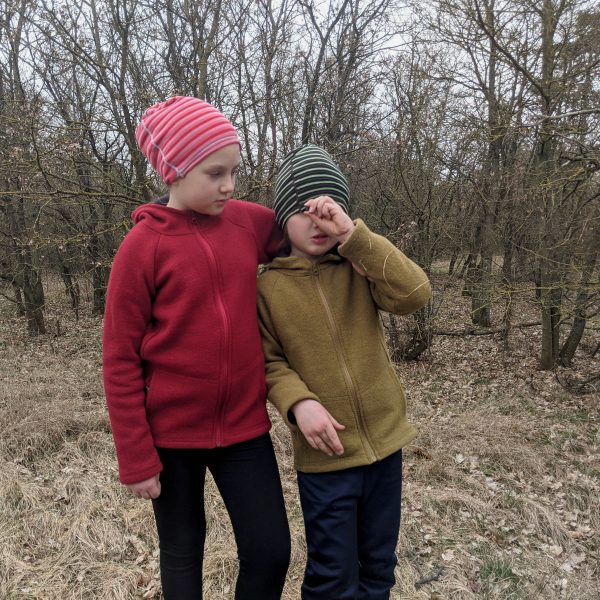 Detská mikina z merino vlny hrubá