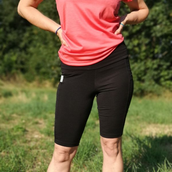 Elastické merino legíny nad kolená