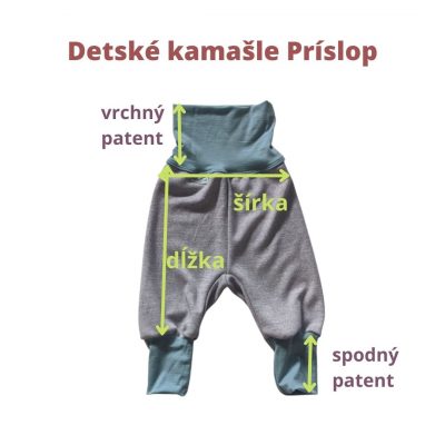 detské merino kamašle