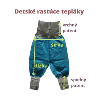 detske merino teplaky