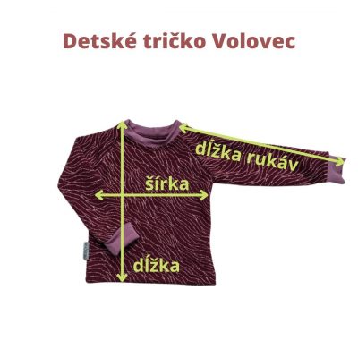merino tričko vzorované pre bábätká