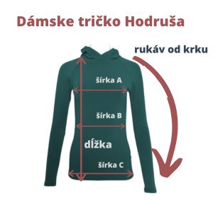 damske merino trićko s kapucňou