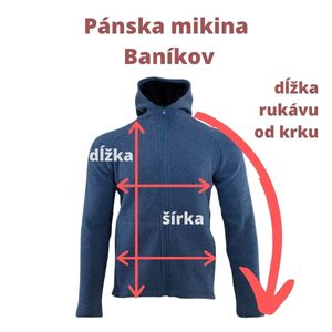 Baníkov - veľkostná tabuľka