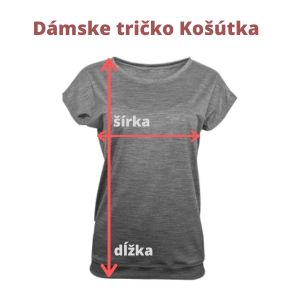 Dámske merino tričko Košútka - miery