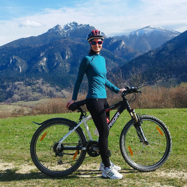 Elastické merino tričko na bicykel dámske